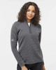 Adidas A589 Women's Spacer Quarter-Zip Pullover | Grey Five