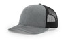 Richardson 112Y Youth Trucker Snapback Cap | Heather Grey/ Black