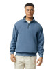 Comfort Colors 1580 Garment-Dyed Quarter Zip Sweatshirt | Blue Jean
