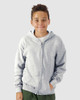 Gildan 18600B Heavy Blend™ Youth Full-Zip Hooded Sweatshirt | Sport Grey