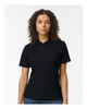 Gildan 64800L Softstyle® Women's Pique Polo | Black