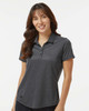 Adidas A592 Women's Space Dyed Polo | Black Melange