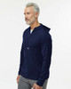 Adidas A596 Lightweight Performance Quarter-Zip Hooded Pullover | Collegiate Navy