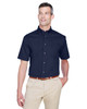 Harriton M500S Easy Blend Short-Sleeve Twill Shirt with Stain-Release | Navy
