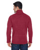 Devon & Jones DG792 Men's Bristol Sweater Fleece Half-Zip | Red Heather