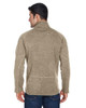 Devon & Jones DG792 Men's Bristol Sweater Fleece Half-Zip | Khaki Heather