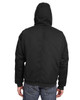 Berne HJ375 Highland Washed Cotton Duck Hooded Jacket | Black