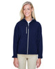 North End 78166 Two-Layer Fleece Bonded Soft Shell Hooded Jacket | Classic Navy