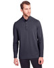 North End NE400 Men's Jaq Snap-Up Stretch Performance Pullover Long Sleeve Shirt | Carbon