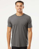Next Level 6210 Unisex CVC Crewneck Tee | Heather Heavy Metal