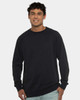 Next Level 9000 Unisex French Terry Raglan Crewneck Shirt | Black