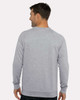 Next Level 9000 Unisex French Terry Raglan Crewneck Shirt | Heather Grey
