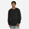 Next Level 6411 Unisex Sueded Long-Sleeve Crew Shirt | Black