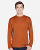 Team 365 TT11L Men's Zone Performance Long Sleeve T-Shirt | Sport Burnt Orange