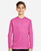 Team365 TT11YL Youth Zone Performance Long Sleeve T-shirt | Sport Charity Pink