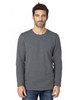 Threadfast 100LS Unisex Ultimate Long-Sleeve T-Shirt | Charcoal Heather