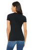 Bella+Canvas 6004 Women's Slim Fit Short Sleeve Tee | Solid Black Blend