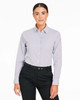 Devon & Jones DG537W Crownlux Performance® Ladies' Microstripe Shirt | Graphite/White