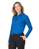 Devon & Jones DG505W CrownLux Performance® Ladies' Spencer Poplin Shirt | French Blue Melange