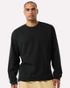 BELLA + CANVAS 4651 7.5 oz Heavyweight Long Sleeve Tee | Black