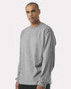 BELLA + CANVAS 4651 7.5 oz Heavyweight Long Sleeve Tee | Athletic Heather