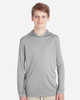 Team 365 TT41Y Youth Zone Performance Hooded T-Shirt | Sport Silver