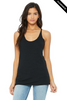 Clearance - Bella+Canvas 8430 Women's Tri-Blend Racerback Tank Top | Solid Black Triblend