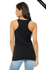 Clearance - Bella+Canvas 8430 Women's Tri-Blend Racerback Tank Top | Charcoal Black Triblend