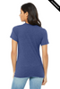 Clearance - Bella+Canvas 6413 Women's Relaxed Tri-Blend T-shirt | True Royal Triblend