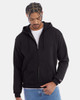 Champion CS800 Men's Powerblend® Full-Zip Hooded Sweatshirt | Black