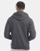 Champion CS800 Men's Powerblend® Full-Zip Hooded Sweatshirt | Charcoal Heather