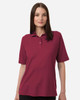 Harriton M105W Women's Maverick CVC Pique Polo | Wine