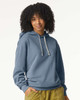 Comfort Colors 1467 Unisex Garment-Dyed Lightweight Fleece Hooded Sweatshirt | Blue Jean