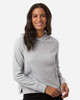 NE729W North End Women's Spirit Textured Hooded Pullover | Platinum Heather