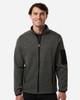 North End NE730 Men's Jasper Full-Zip Fleece Jacket | Black/ Grey North End NE730 Men's Jasper Full-Zip Fleece Jacket | Black/ Grey