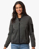 North End NE730W Women's Jasper Full-Zip Fleece Jacket | Black/ Grey North End NE730W Women's Jasper Full-Zip Fleece Jacket | Black/ Grey