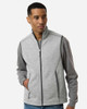 North End NE731 Men's Jasper Jacquard Fleece Vest | Grey/ White