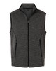 North End NE731 Men's Jasper Jacquard Fleece Vest | Black/ Grey North End NE731 Men's Jasper Jacquard Fleece Vest | Black/ Grey