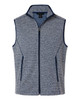 North End NE731 Men's Jasper Jacquard Fleece Vest | Classic Navy/ White North End NE731 Men's Jasper Jacquard Fleece Vest | Classic Navy/ White