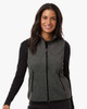 North End NE731W Women's Jasper Jacquard Fleece Vest | Black/ Grey North End NE731W Women's Jasper Jacquard Fleece Vest | Black/ Grey