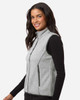 North End NE731W Women's Jasper Jacquard Fleece Vest | Grey/ White North End NE731W Women's Jasper Jacquard Fleece Vest | Grey/ White