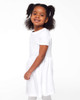 Rabbit Skins 5333 Toddler Fine Jersey Dress | White