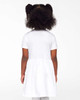 Rabbit Skins 5333 Toddler Fine Jersey Dress | White