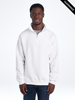 Clearance - JERZEES 995MR Nublend® Cadet Collar Quarter-Zip Sweatshirt | White