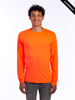 Clearance - JERZEES 29LSR Dri-Power® Long Sleeve 50/50 T-Shirt | Safety Orange