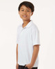 AllPro 41800Y Youth Pro-Lock Performance Polo | White