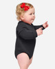 Rabbit Skins 3421 Infant Fleece Bodysuit | Black