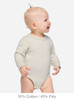 Rabbit Skins 3421 Infant Fleece Bodysuit | Natural Heather