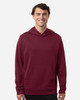 Team 365 TT400 Unisex Squad Hooded Tech Fleece Pullover | Sport Maroon