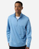 Team 365 TT401 Unisex Squad Cadet Quarter-Zip Tech Fleece Pullover | Sport Light Blue